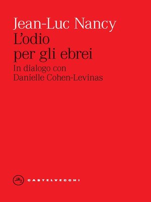 cover image of ODIO DEGLI EBREI (L')